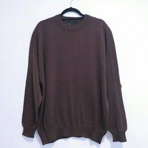 BOGNER MENS LARGE NWOT BROWN SWEATER